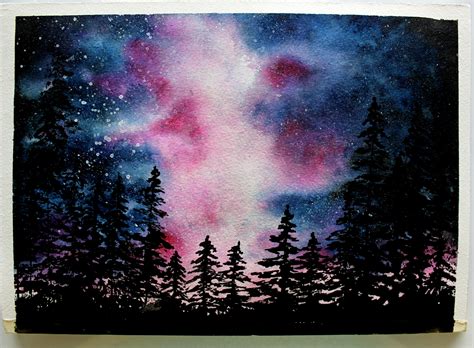 WATERCOLOR PAINTING NIGHT SCENES - CREATIVE ART