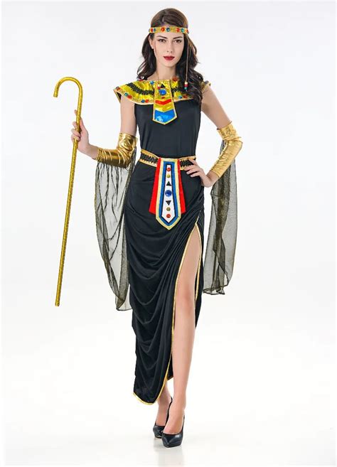 2018 Deluxe Sexy Ladies Fancy Dress Cleopatra Egypt Womens Costume Egyptian Goddess Costume