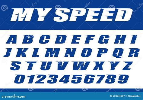 Speed Font Initial Letters Logo Stock Vector Illustration Of Letters