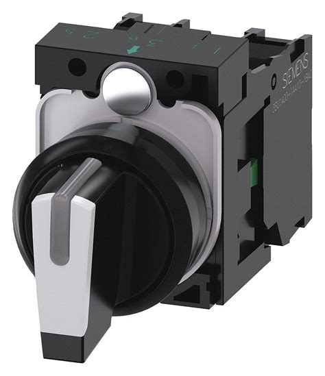 Siemens Non Illuminated Selector Switch 22 Mm 3 Momentary