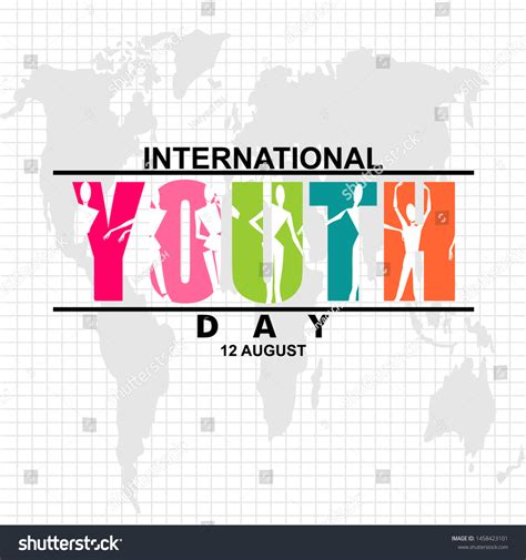 International Youth Day Poster Campaign Vector De Stock Libre De