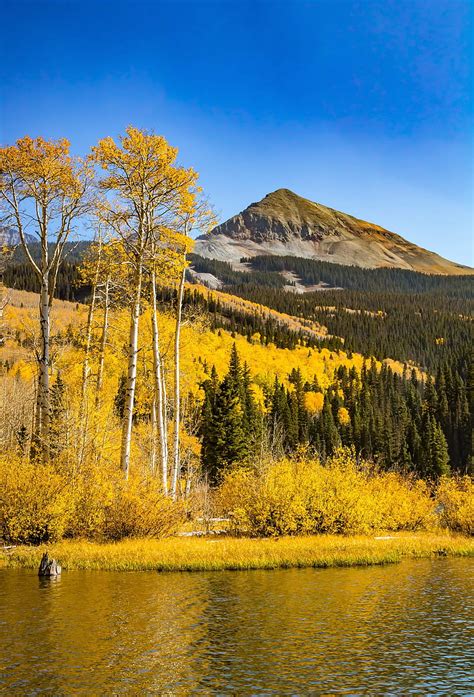 Mountain Trees Lake Reflection Autumn Hd Phone Wallpaper Peakpx