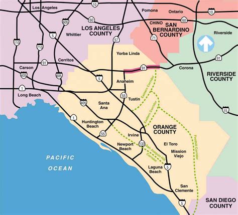 Freeways In Southern California Map