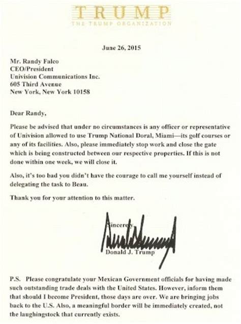 Would i be able to go into kohls in michigan? Donald Trump calls for Univision boycott and bans staff ...