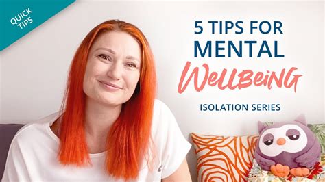 5 Quick Tips For Mental Health And Wellbeing During Isolation Youtube