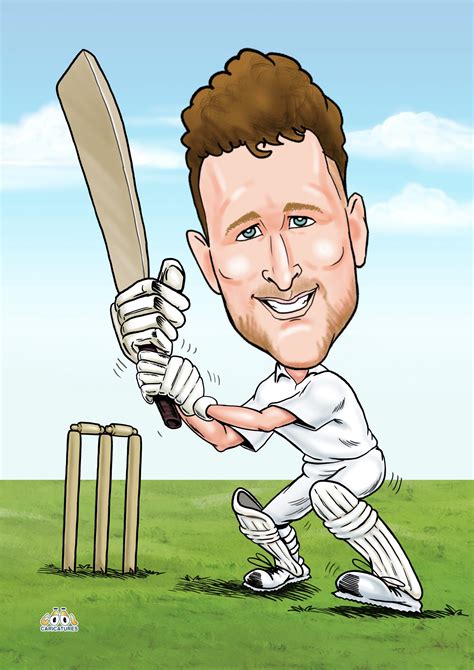 Cricket Cartoon Portrait As T Cool Caricatures