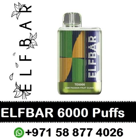 Elf Bar Te Disposable Vape Kiwi Passion Fruit Guava Puff