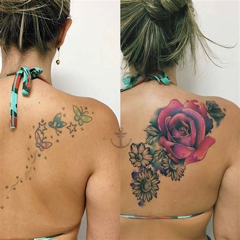 100 Tattoo Flower Tattoo Tatuagem Cobertura De Tatuagem Meninas
