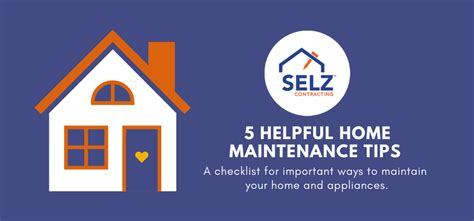 5 Home Maintenance Tips You Can Do Yourself Infographic