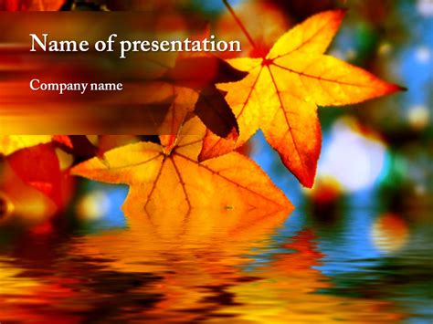 Download Free Autumn Leaves Powerpoint Template For Presentation My