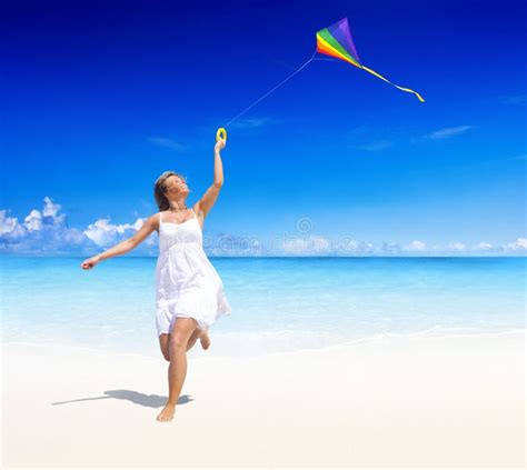 Kite On Beach Stock Photo Image Of Kitesurfer Spray 7272848