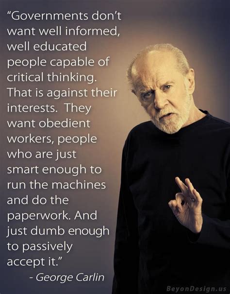 George Carlin Question Everything Words