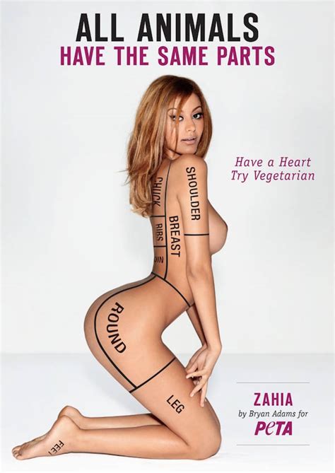 PETA desnuda a la diseñadora Zahia Dehar en su última campaña a favor