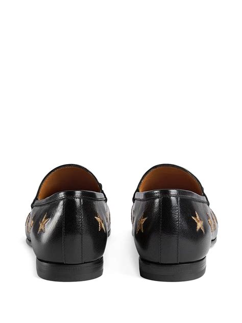 Gucci Jordaan Embroidered Leather Loafer Farfetch