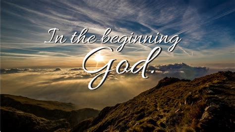 In the Beginning God! - Bob Jones Academy