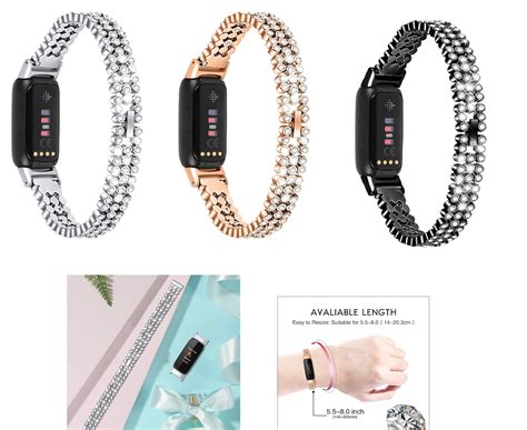 Fitbit Luxe Bands Jewelry Stainless Steel Bracelet Etsy