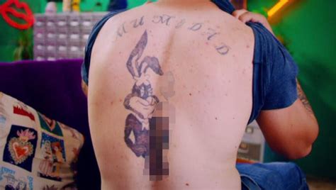 Frequent special offers and discounts up to 70% off for all products! This crude Bugs Bunny design on a lad's back is the most ...