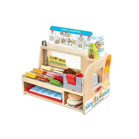 Melissa And Doug Slice And Stack Sandwich Counter Md31650