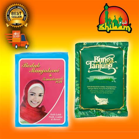 Ready Stock Bunga Tanjung Skrubmasker And Bedak Manjakani And Temulawak