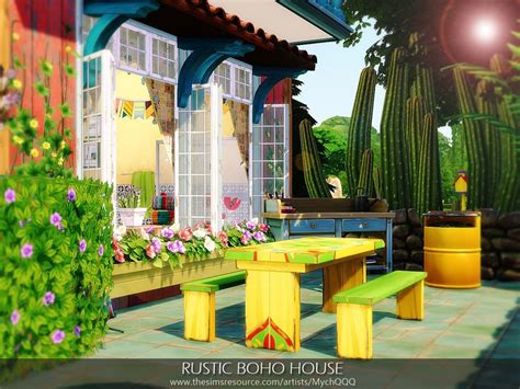 The Sims Resource Rustic Boho House