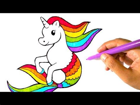 Since unicorns are imaginary animals, they can be any color of the rainbow. How to Draw A Rainbow Unicorn of the Sea - YouTube