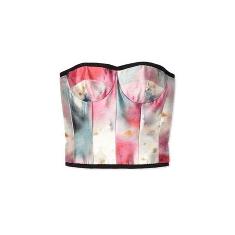Honor Printed Bustier Top Fashion Bustier Top Pink Bustier Top