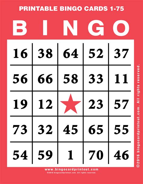 Printable Bingo Cards Blank Printable World Holiday