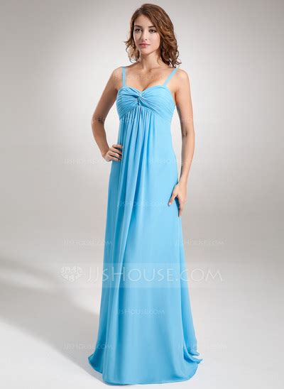 Empire Sweetheart Floor Length Chiffon Maternity Bridesmaid Dress With Ruffle 045004424 Jjs