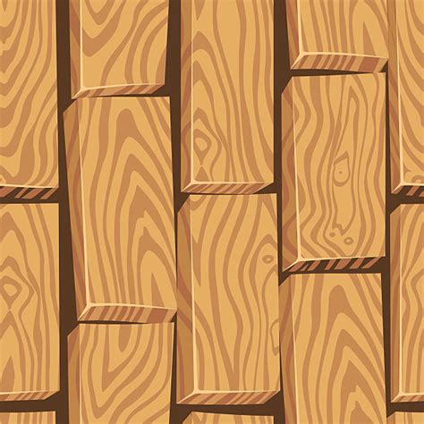 Wood Floor Texture Seamless Cartoon Illustrations Royalty Free Vector