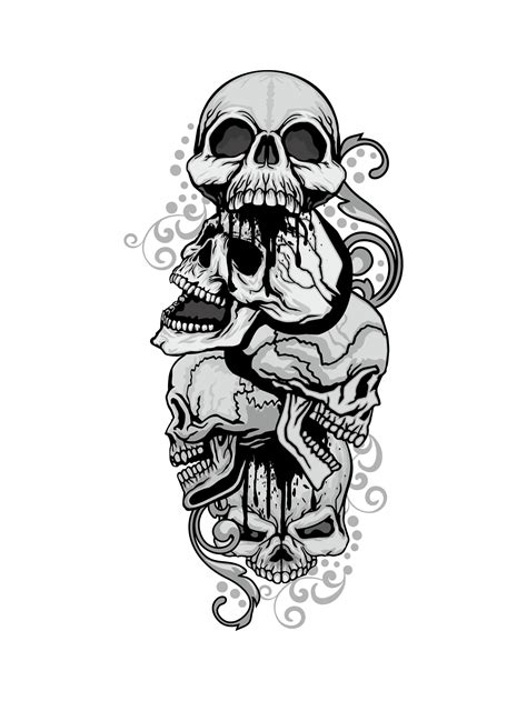 Grunge Skull Coat Of Arms 272972 Vector Art At Vecteezy