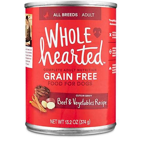 Wholehearted also fills many of the important and popular niches in the dog food market. WholeHearted Grain Free Adult Beef and Vegetable Recipe ...