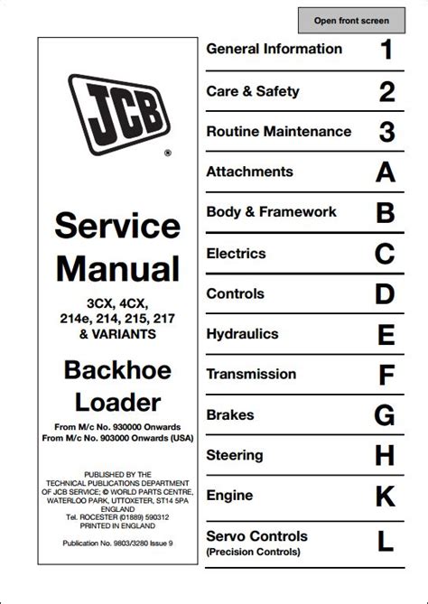 Jcb 3cx Wiring Diagram Free Download