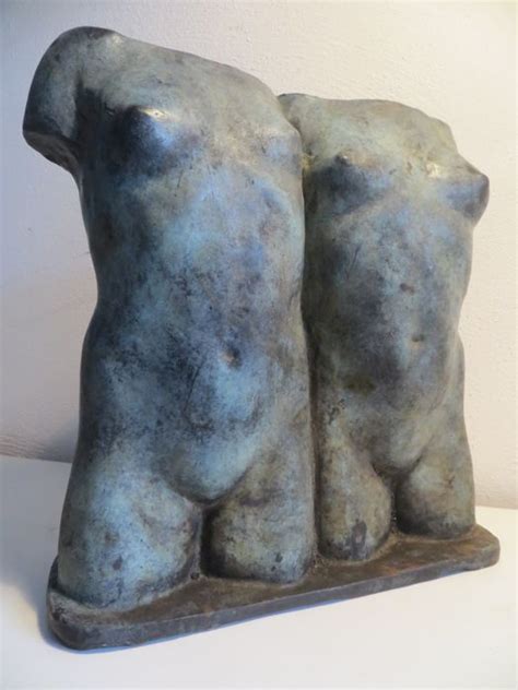 Heavy Bronze Sculpture Of Two Naked Women Torsos Kg Catawiki My Xxx Hot Girl