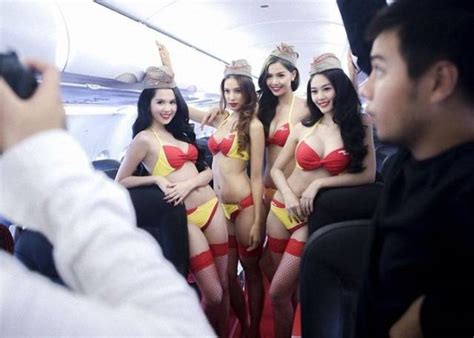 Vietnam’s Bikini Airline Vietjet Air Where The Stewardesses Slip Into Bikinis To Keep Profits