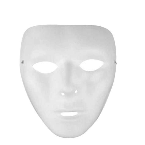 Cosplay Halloween Festival Pvc White Mask Party Toys Unique Full Face