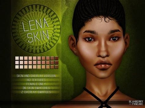 The Sims Resource Lena Skin And Overlay By Blahberry Pancake • Sims 4