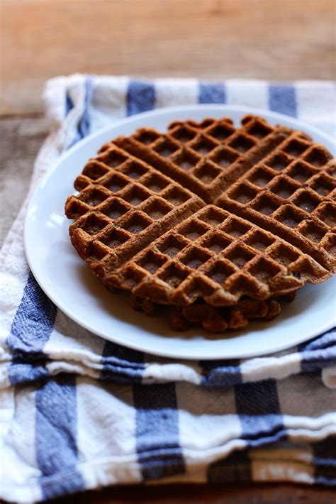 I found when the bananas were sliced they stuck to the top of the waffle iron. Vegan Whole Grain Waffles with Roasted Stone Fruit | Recipe | Baker recipes, Waffles, Recipes