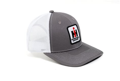 International Harvester Logo Hat Gray With White Mesh Back Youth Siz
