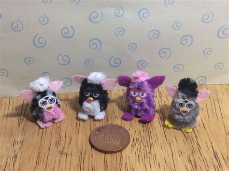 1 X Hand Made Dolls House Miniature Replica Furby Toy 112 Etsy Uk In
