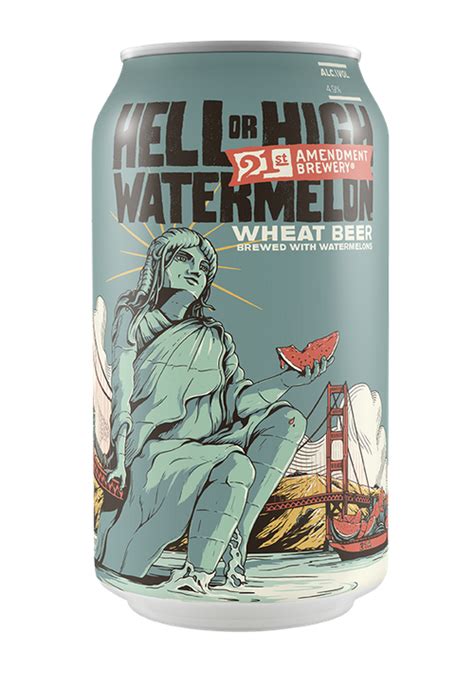 Hell Or High Watermelon Wheat Beer Brewed With Watermelons