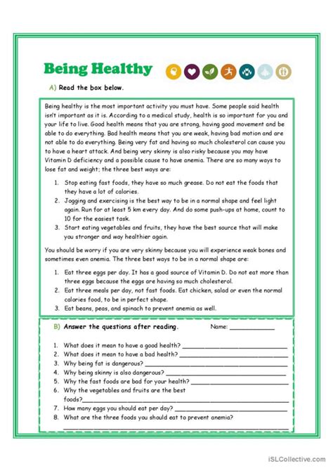 Reading Comprehension Bein English Esl Worksheets Pdf And Doc