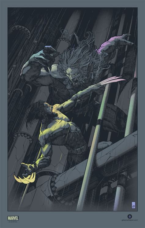 Wolverine Vs Sabretooth By John Guydo Sabretooth Marvel Comic Art