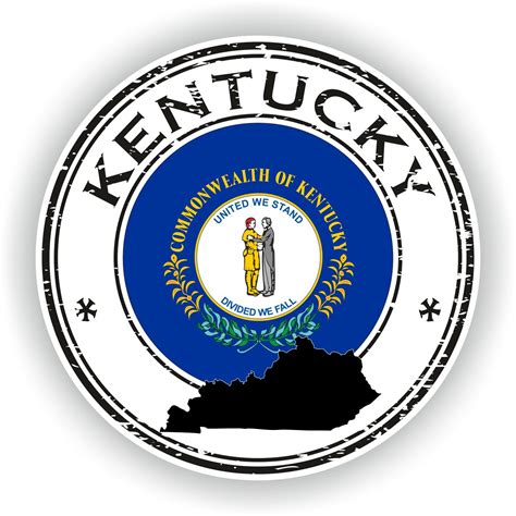 Kentucky Seal Sticker Round Flag For Laptop Book Fridge Guitar Etsy