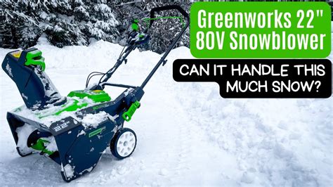 Greenworks 80v Battery Powered Snowblower Full Unboxing Setup And