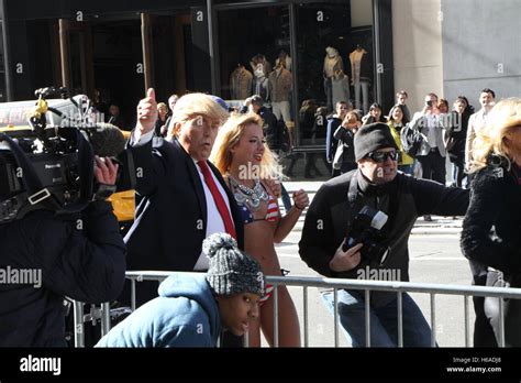 New York Ny Usa Th Oct Alison Jackson Outdoor Performance Piece On Donald Trump