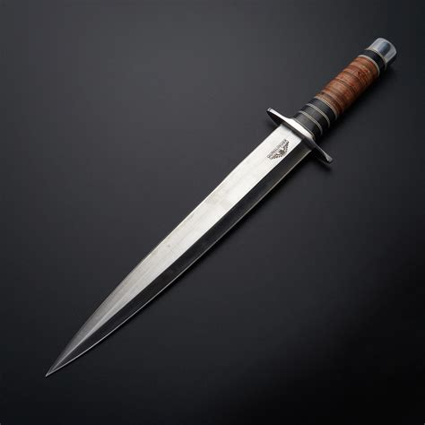 D2 Stacked Leather Micarta Tactical Dagger Gunslinger Knives Touch