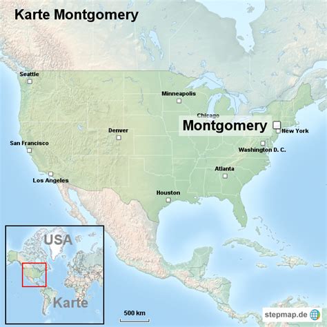 Stepmap Karte Montgomery Landkarte Für Usa