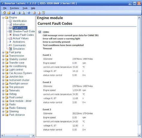 I need help understanding what these codes mean! Professional Diagnose System für BMW und MINI - AUTOtronic ...