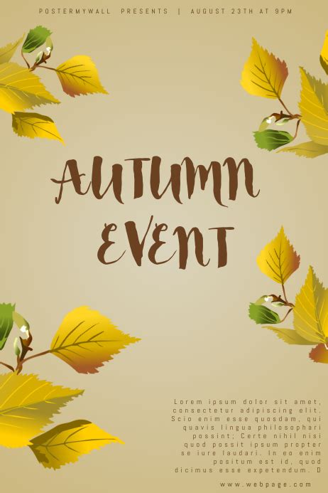 Copy Of Autumn Event Flyer Template Postermywall