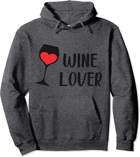 Wine Lover Wine Bottle Heart Wine Simple Glass Of Wine Pullover Hoodie